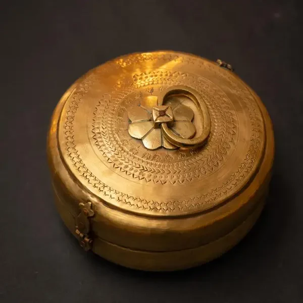 Antique Brass Box