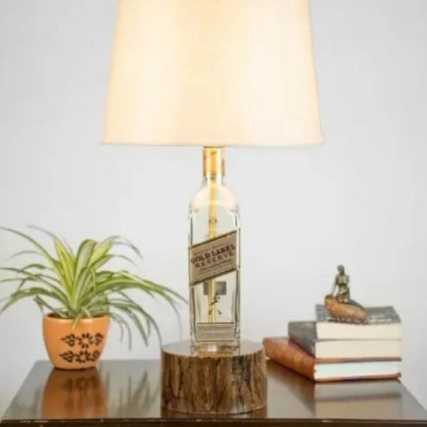Bottle Lamp - Gold Glow
