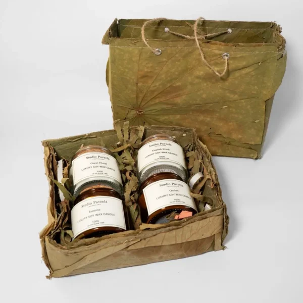 Soy Wax Candle Gift Box ( set of 4)